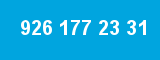 926 177 23 31 926 177 23 31